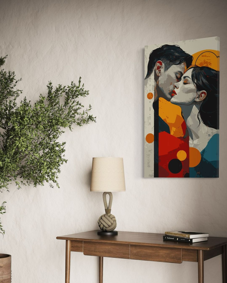 Картина за номерами з фарбами металік Кольоровий романс (АМ-0811) 40*70 см