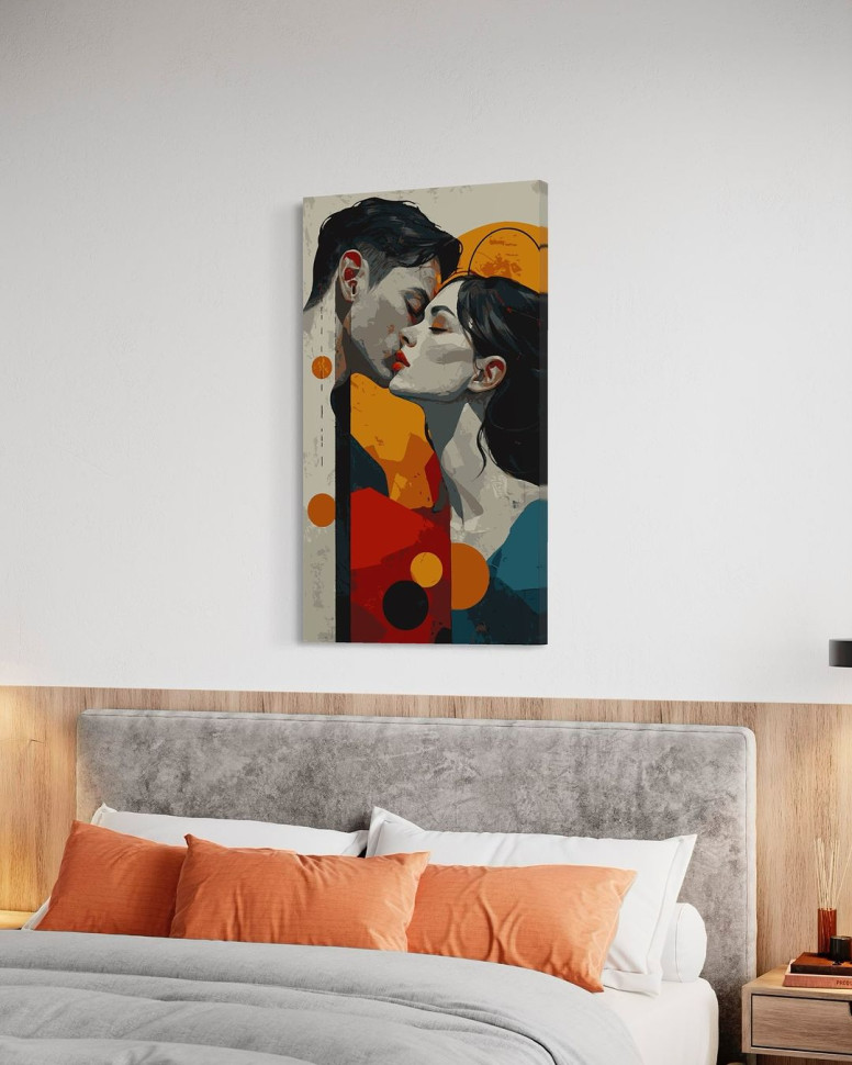 Картина за номерами з фарбами металік Кольоровий романс (АМ-0811) 40*70 см