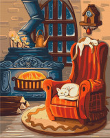 Картина за номерами Затишна зима (BS53407) Brushme 40x50 см