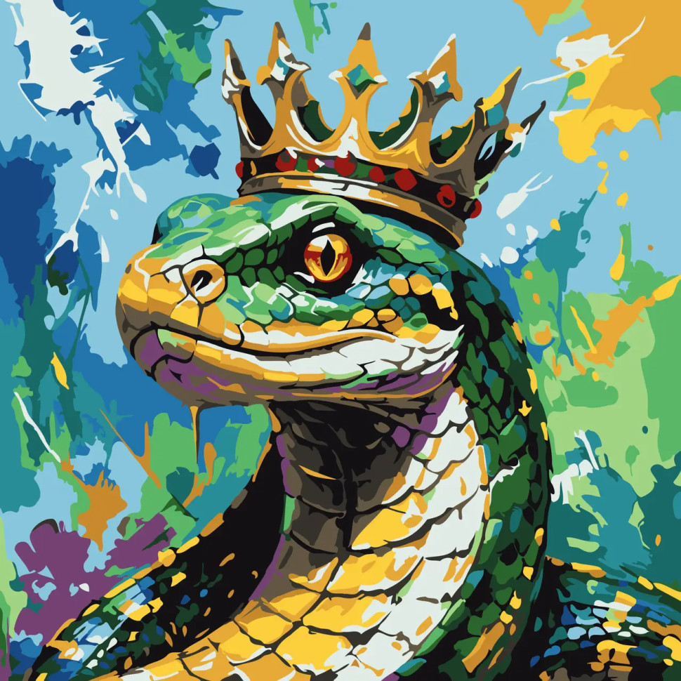 Картина по номерам. (Королева) (артикул AS2168) размер 30x30 см.