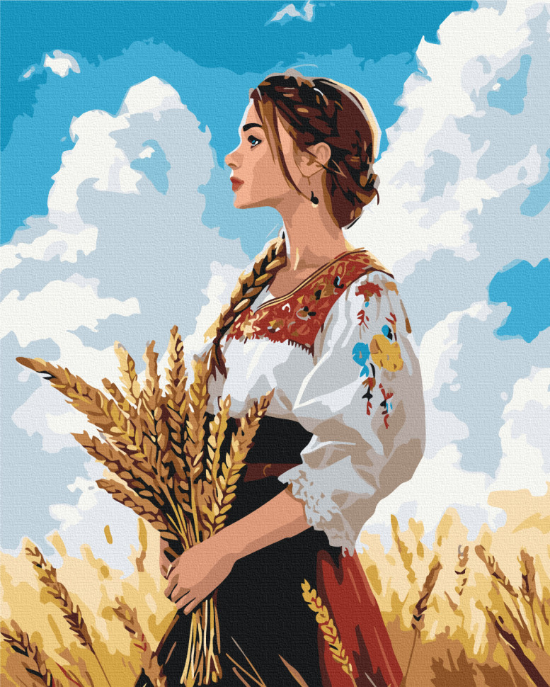 Картина за номерами. Люди. (Кольори спадщини) (артикул BS54332) розмір 40x50 см.