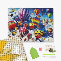Алмазна мозаїка Кулі в небі (GF2721) Brushme 40х50 см