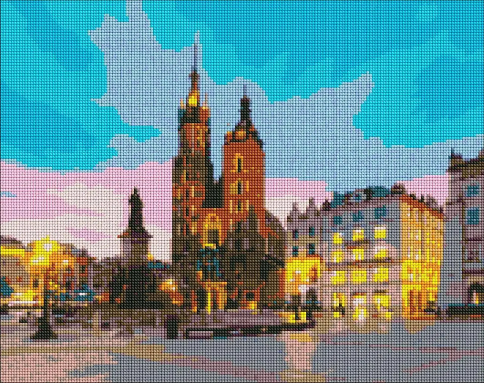Набір алмазної мозаїки "Вечірній Краків" 40*50 см AMO 7197