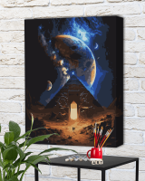 Картина по номерам с красками металлик Тайна Фараона (АМ-0608) 40*50 см