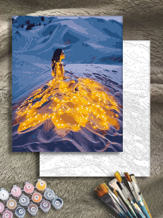 Картина по номерам Сияние ночи (АМ-0237) 40*50 см