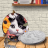 Картина по номерам с красками металлик Котик в саду (АМ-0649) 40*40 см