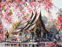 Картина по номерам Тайский храм (RBS3259) Brushme 30x40 см