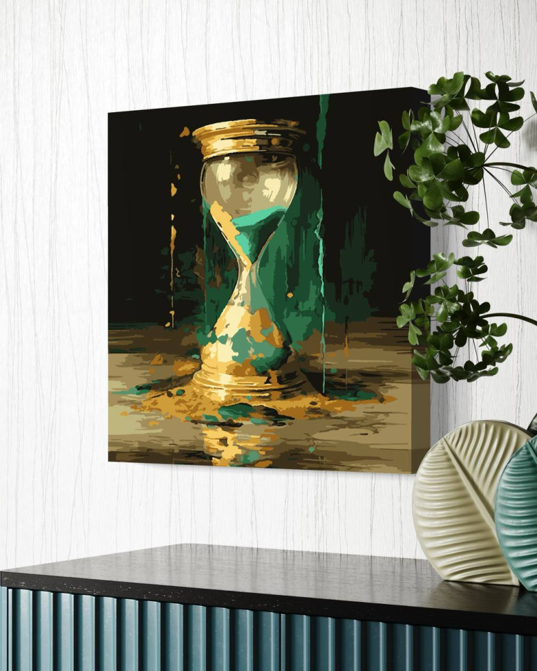Картина по номерам с красками металлик (Время) (на 3D подрамнике) (RM-0836) 50*50 см Картина по номерам с красками металлик (Время) (на 3D подрамнике) (RM-0836) 50*50 см
