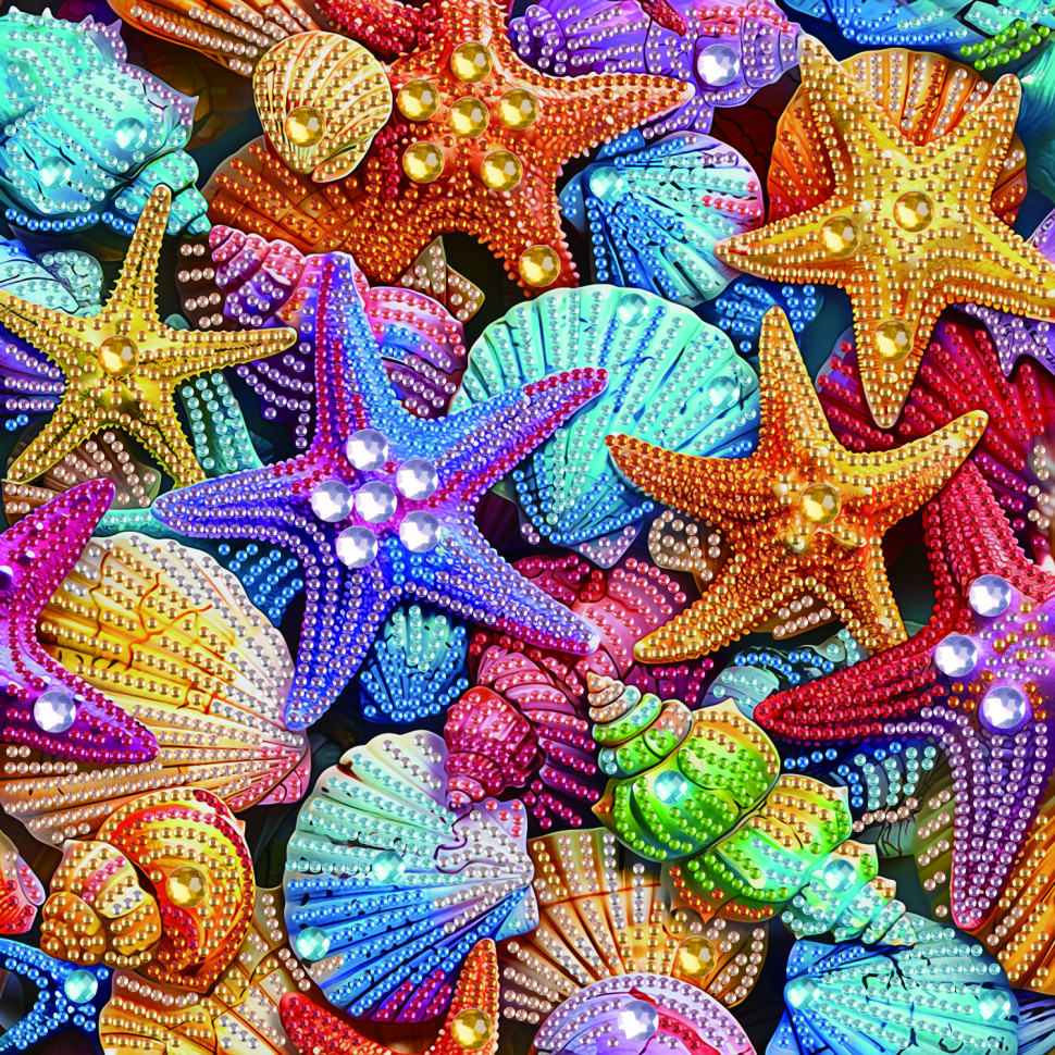 Цветные морские звёзды