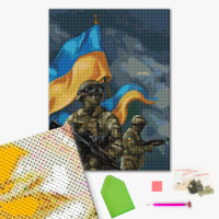 Алмазна мозаїка ЗСУ (DBS1128) Brushme 40х50 см