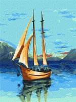 Картина по номерам Романтика моря. Пейзаж 30*40 см Идейка KHO 2768