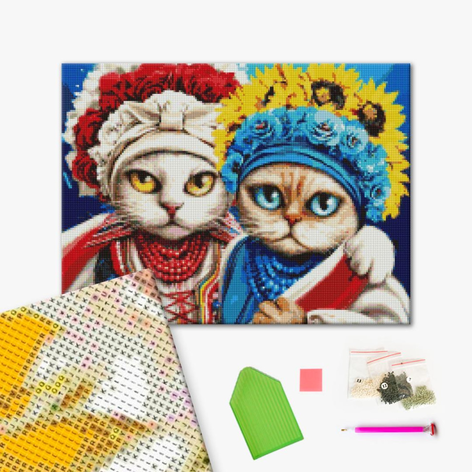 Алмазная мозаика Лапка поддержки (DBS1056) Brushme 40х50 см