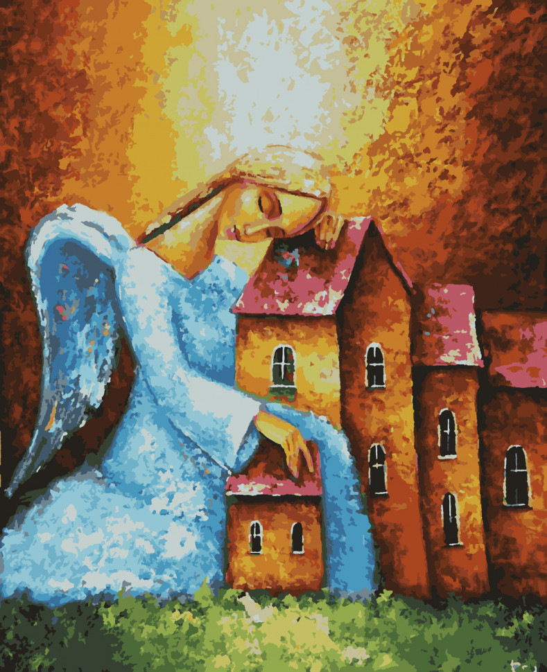 Картины по номерам Ангел-хранитель (PNX5455) Artissimo 50*60 см