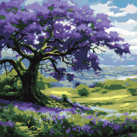 Картина за номерами на підрамнику Казкове місце (AS2071) 30*30 см