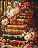 Картина по номерам Цветы. Литературный сад © 40*50 см Оригами LW 3173-01